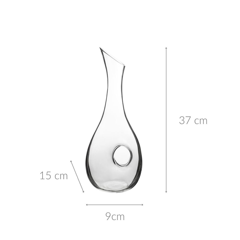 Karafka szklana na zimne napoje 37x15x9 cm CARAFFA 1,0 L