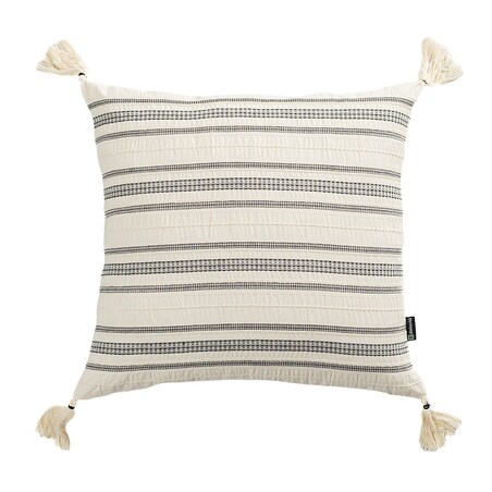 Poszewka na poduszkę Linea Graphite Tassel 45x45 cm, 45x45