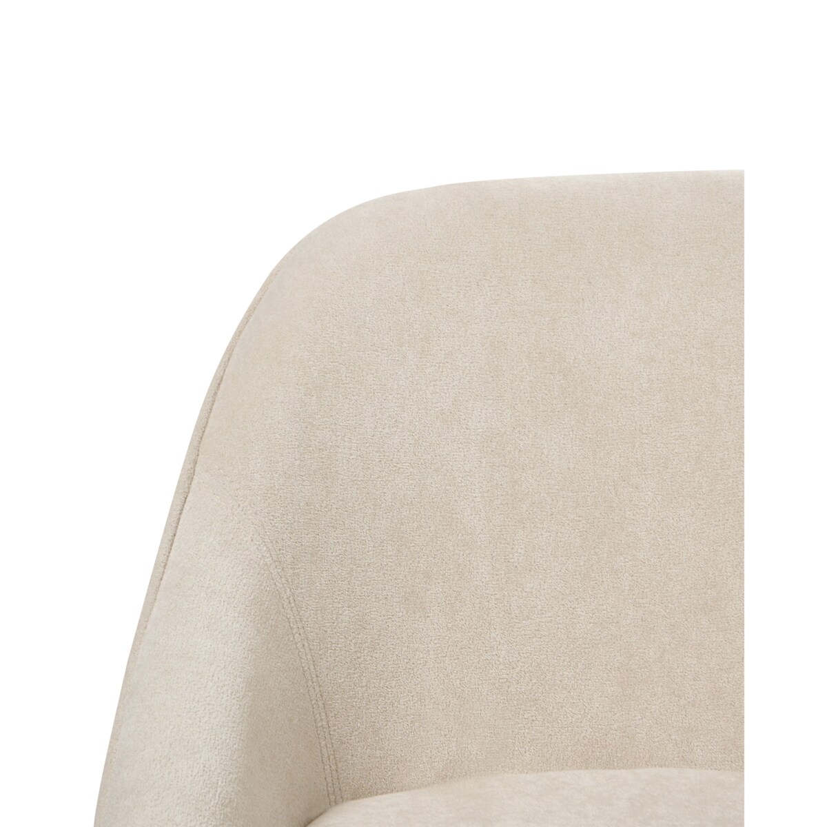 Krzesło obrotowe BARDSDALE Welur Jasnobeżowy