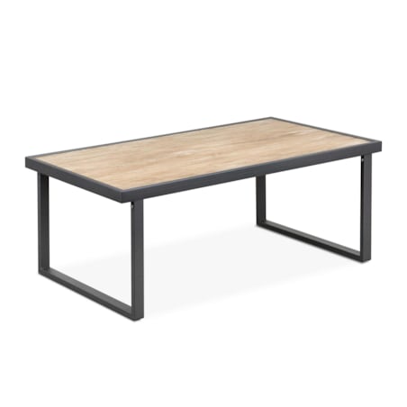 KONSIMO TRIBO Stół ogrodowy ze stali w kolorze antracytowym w stylu loft