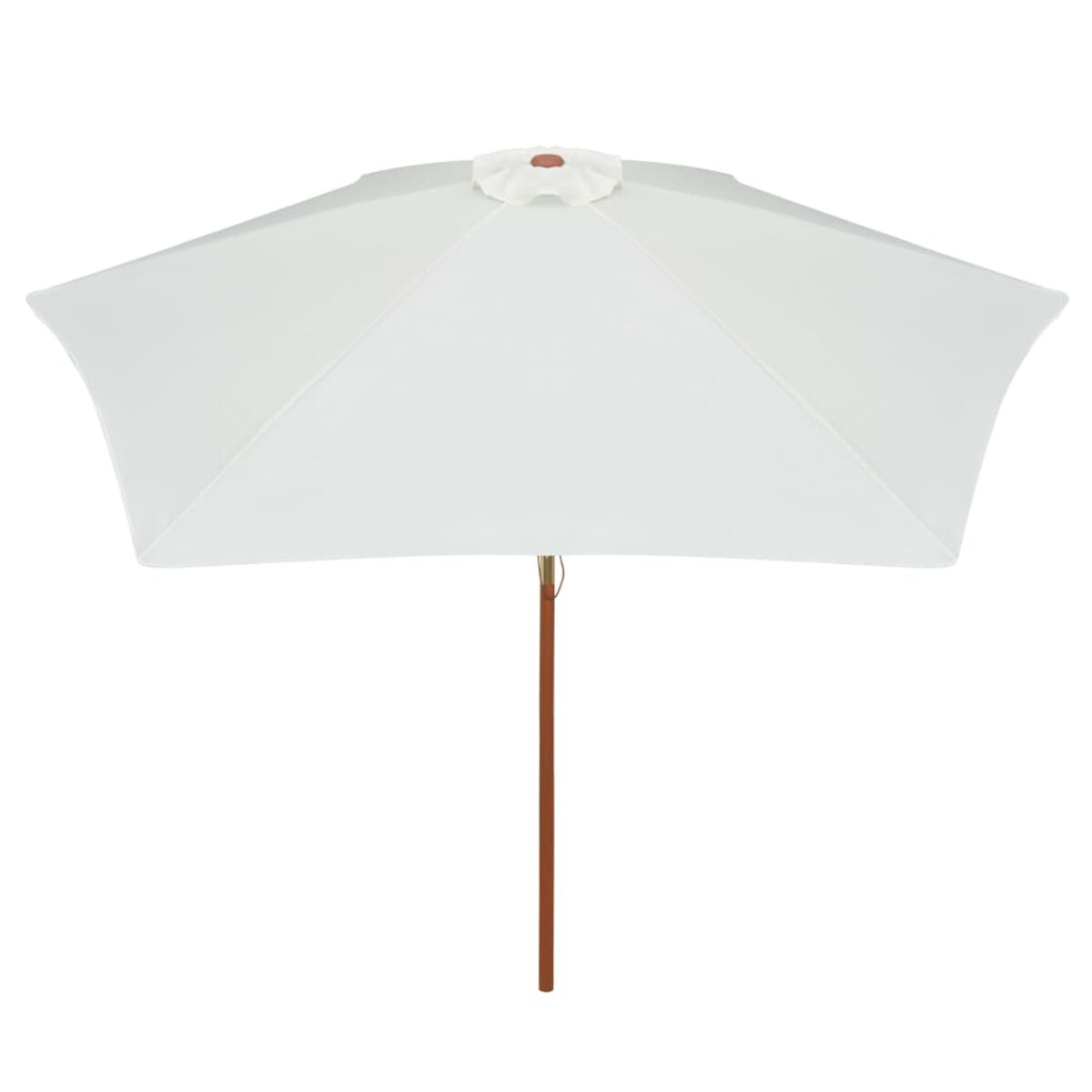 vidaXL Parasol ogrodowy, 270x270 cm, drewniany, kremowy