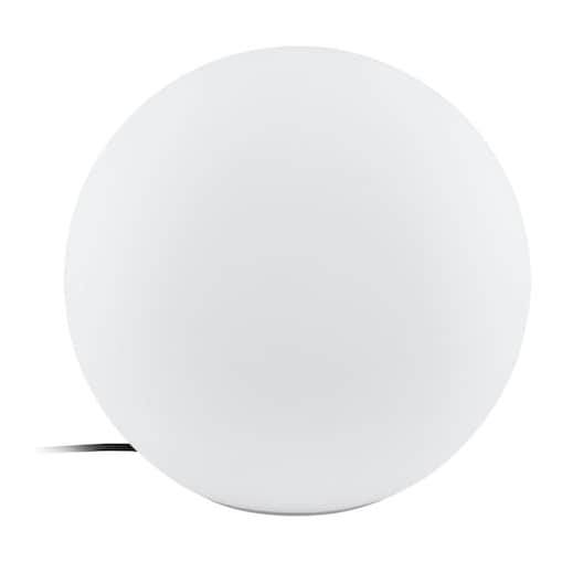 Lampa zewnętrzna przenośna Eglo MONTEROLO 39 cm kula IP65 E27 PE do ogrodu i tarasu