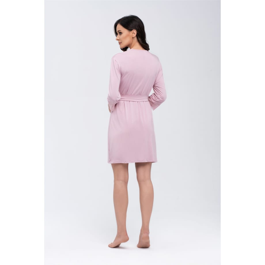 Szlafrok Jane Różowy Różowy, S