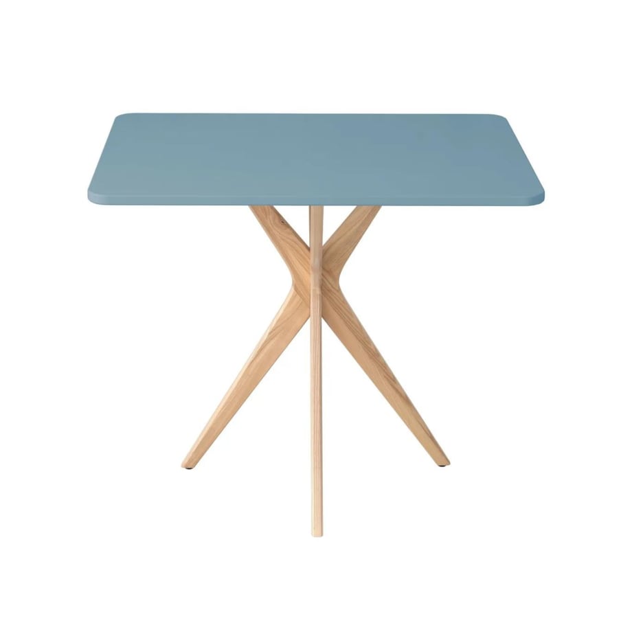 Stół CUTTI 55x80 jasny niebieski/jesion