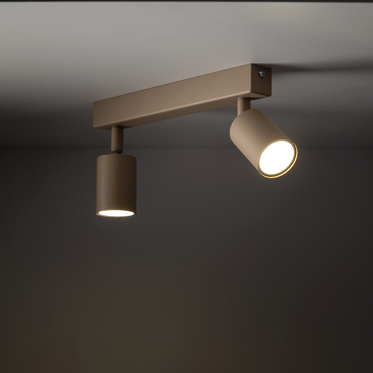 Lampa sufitowa spot TK Lighting NEX SABIA 10628 beżowa 2xGU10 regulowane reflektory metalowa 39 cm