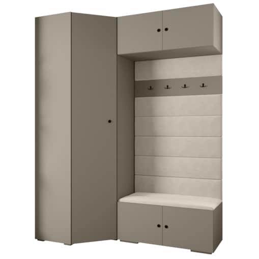 Garderoba do przedpokoju INOVA 2 Z21 kaszmir+czarny+manila02