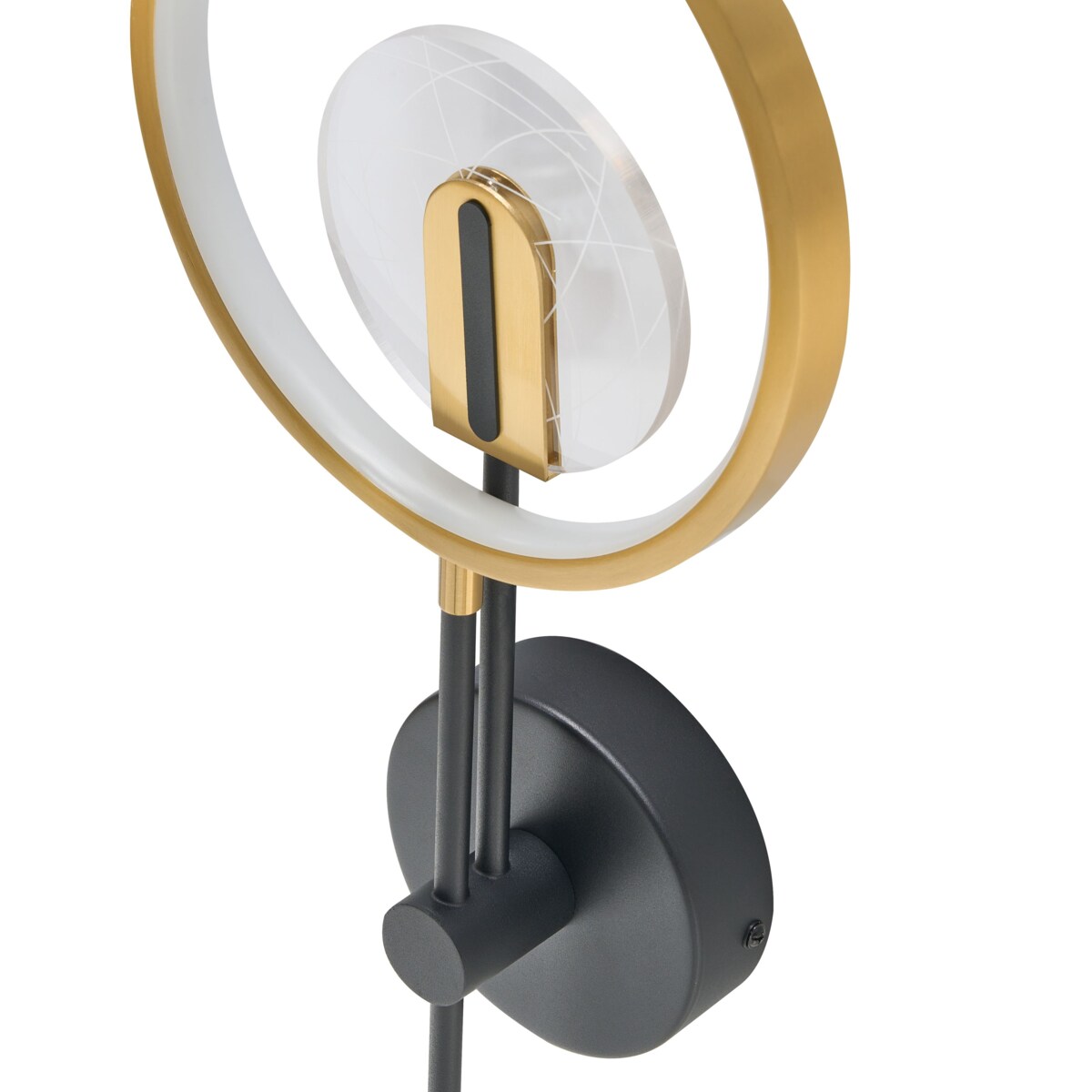 Lampa ścienna LED SAMBRE Metal Złoty Czarny