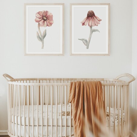 2 x plakat dla dzieci | kwiaty zestaw 1 50x70