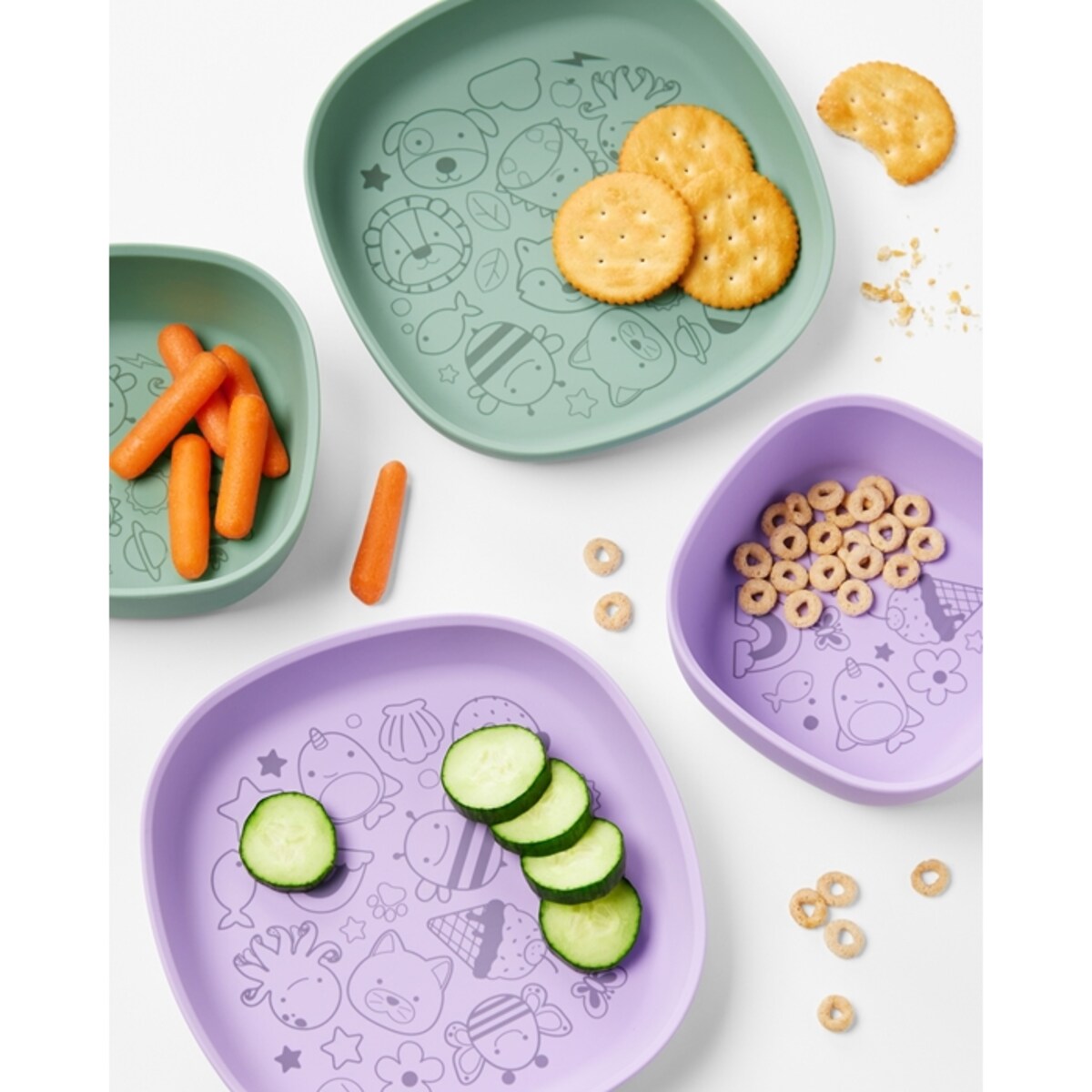 Skip Hop Talerzyk dla Dziecka Silikonowy Squad Green