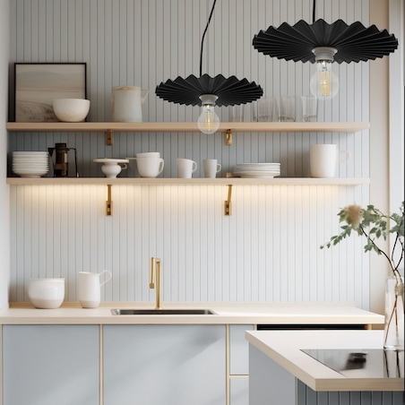 Lampa Sufitowa Wisząca App1452-1Cp 30Cm Czarny, Metal