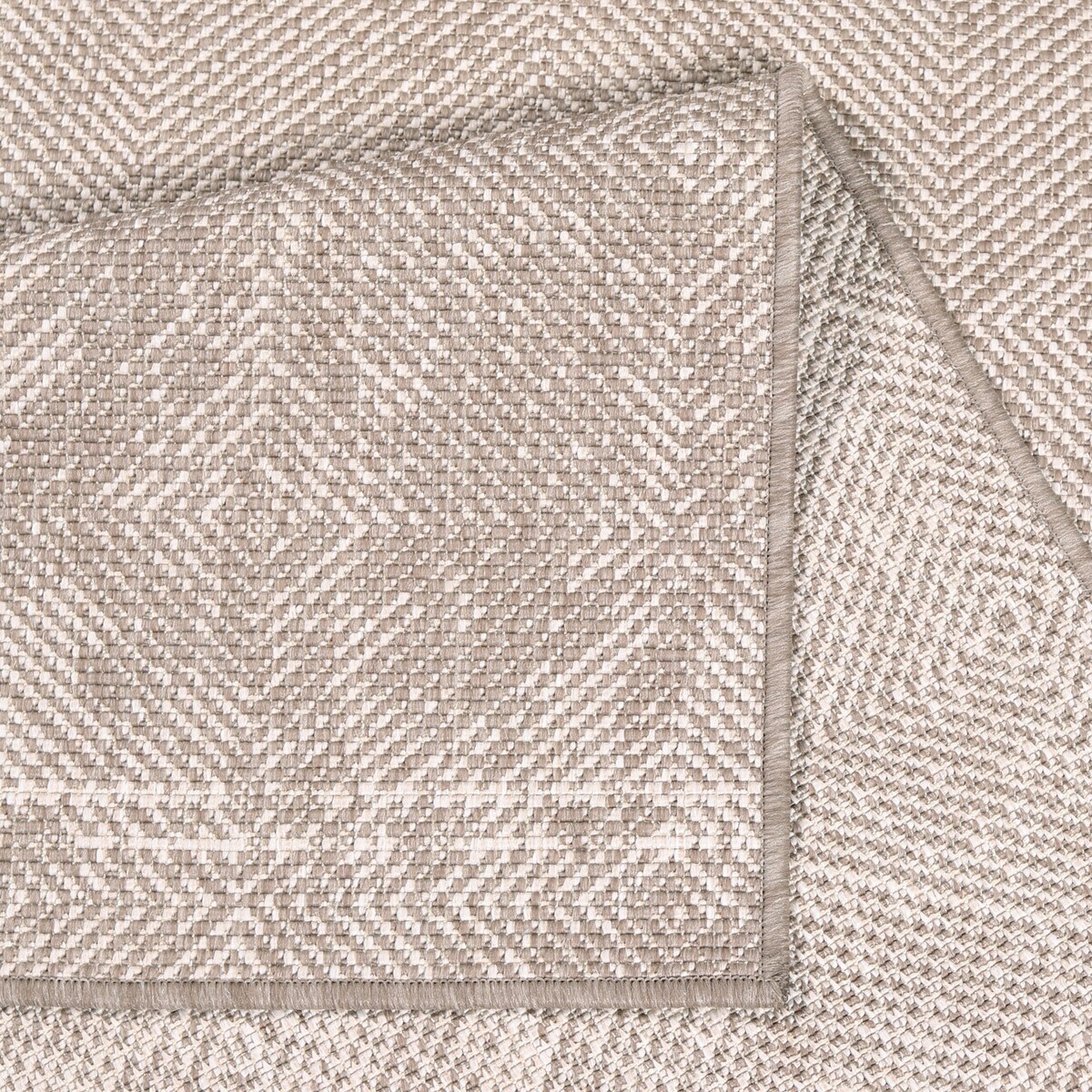 Funkcjonalny dywan na zewnątrz i do wnętrz, dwustronny DUO 58450 Linen 120x170