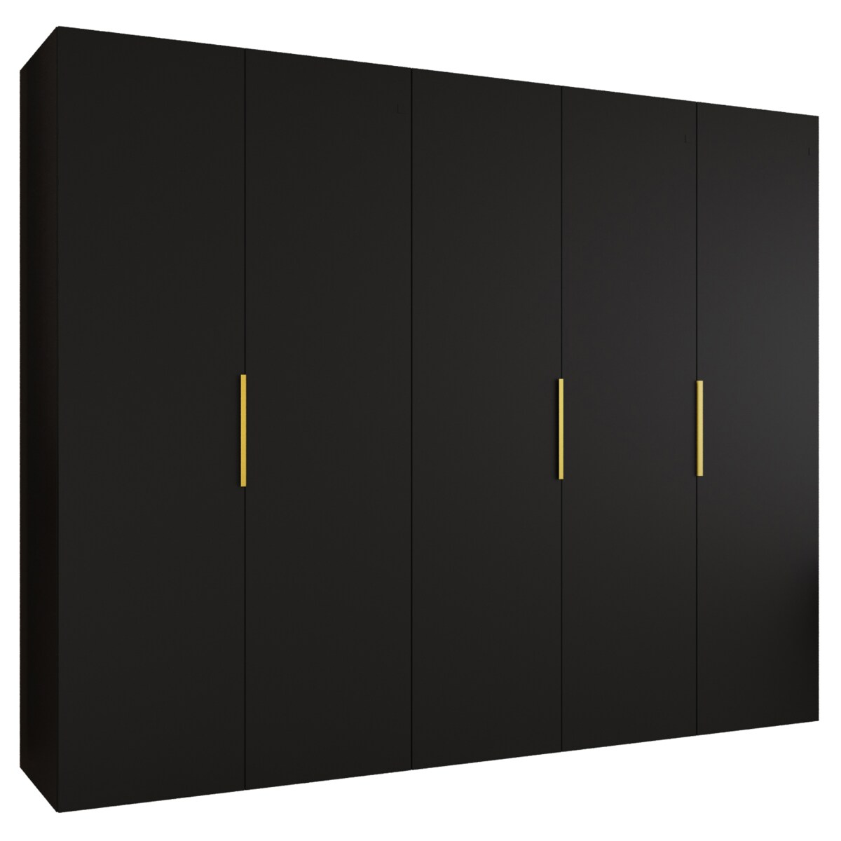 Szafa uchylna otwierana MARBELLA 1 250 wys. 202 cm Czarny + u. Złoty