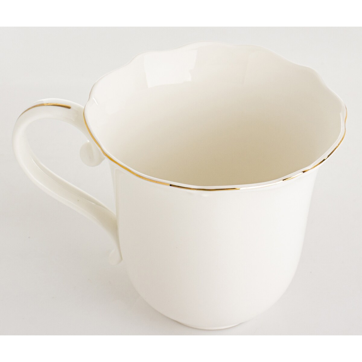 Kubek 350 ml porcelanowy 13x10x10 cm VIENNA biały