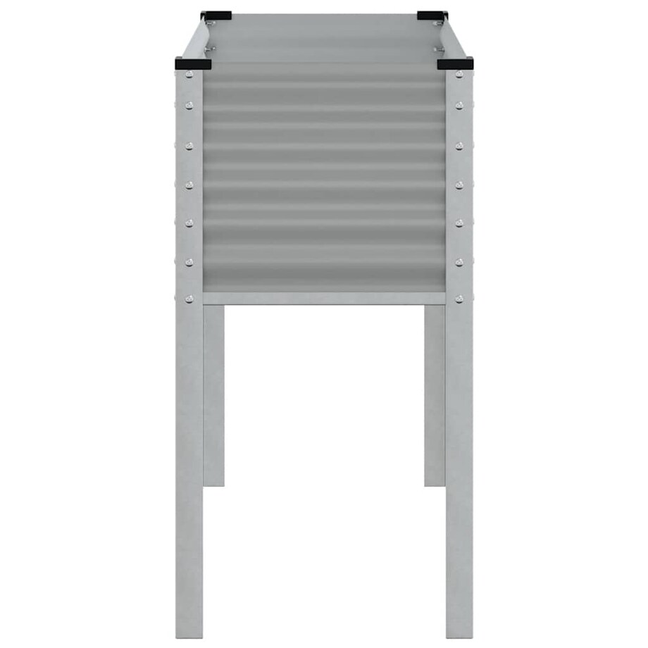 vidaXL Donica ogrodowa, szara, 100x45x90 cm, stal