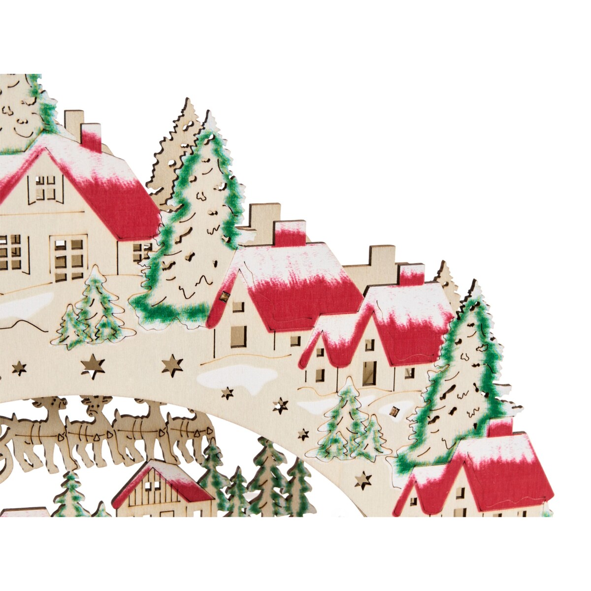 Dekoracja świąteczna LED BOLKESJO 39 cm Jasnobrązowy