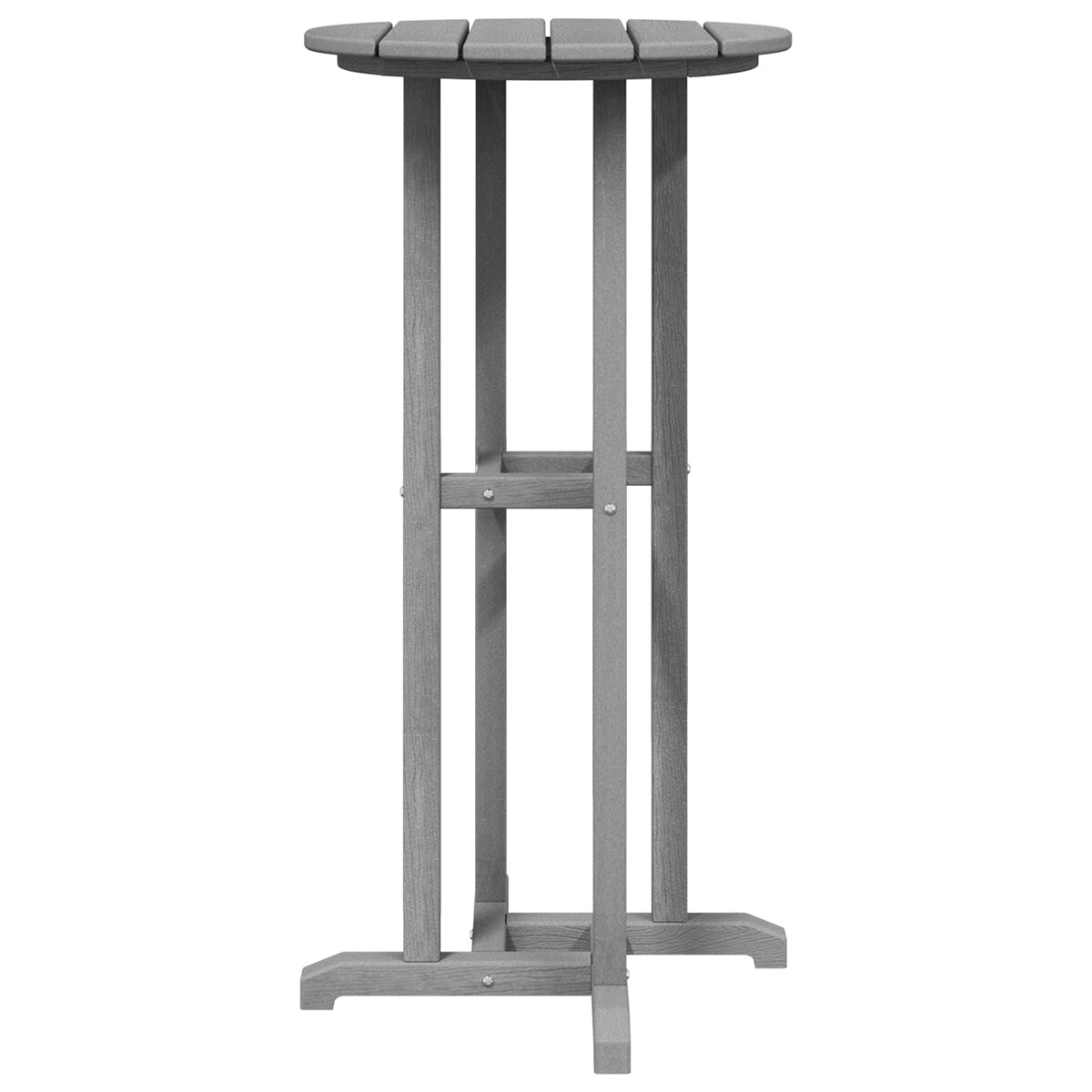 vidaXL Stół Barowy Jasnoszary 55x55x107 cm HDPE
