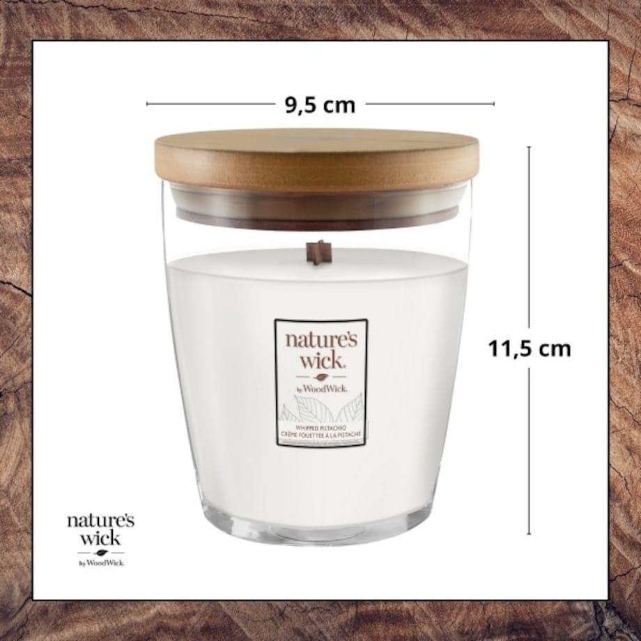 Natures Wick świeca średnia WHIPPED PISTACHIO