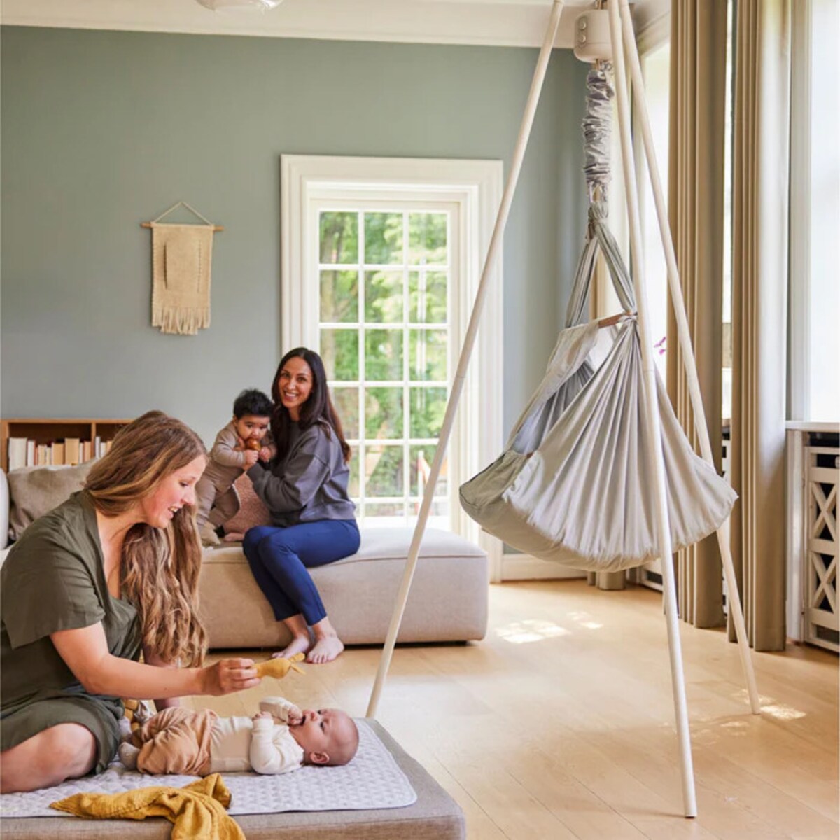Hamak-huśtawka dla dzieci Premium - szara
