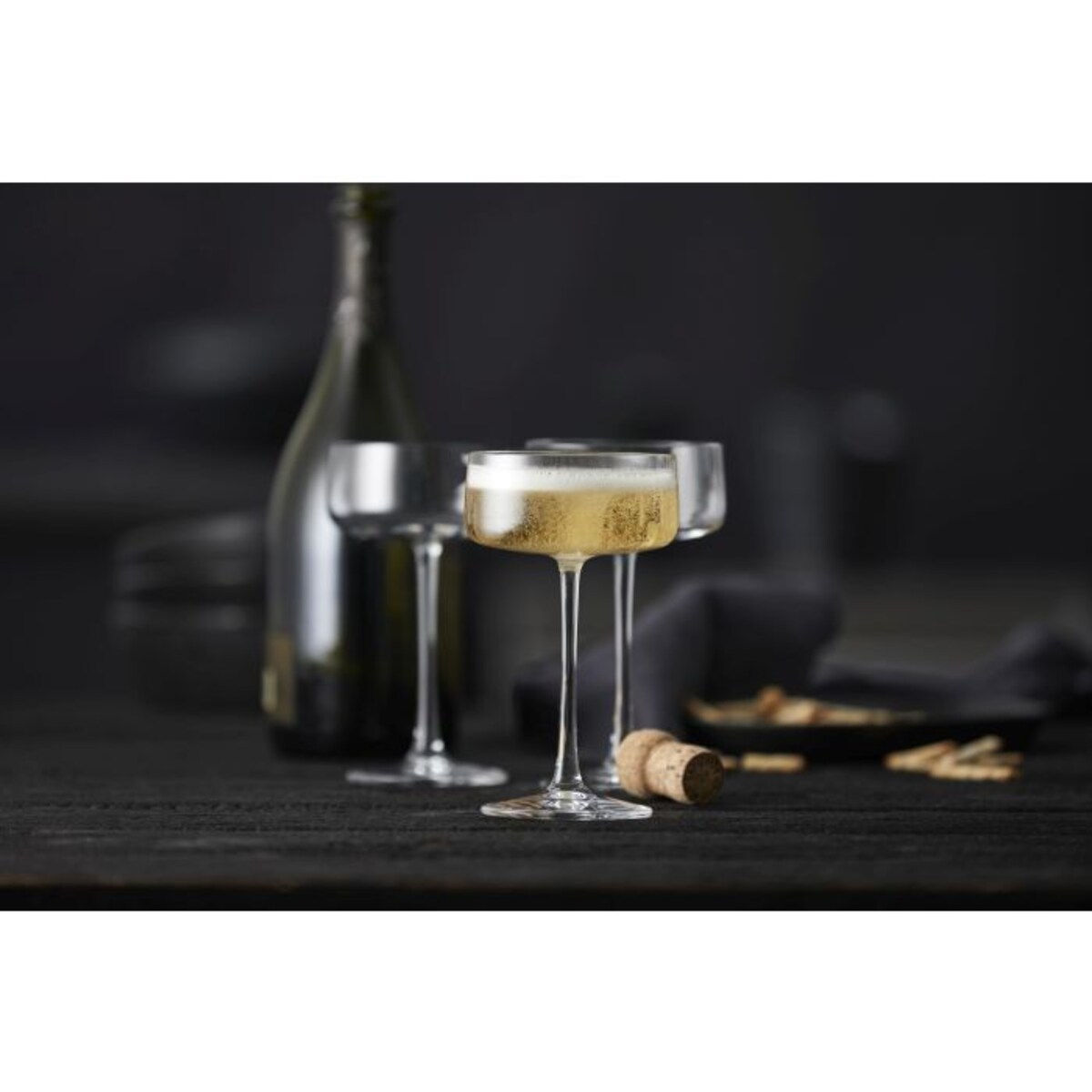 Kieliszki do szampana ze szkła kryształowego Zero 260 ml 4 sztuki 12269