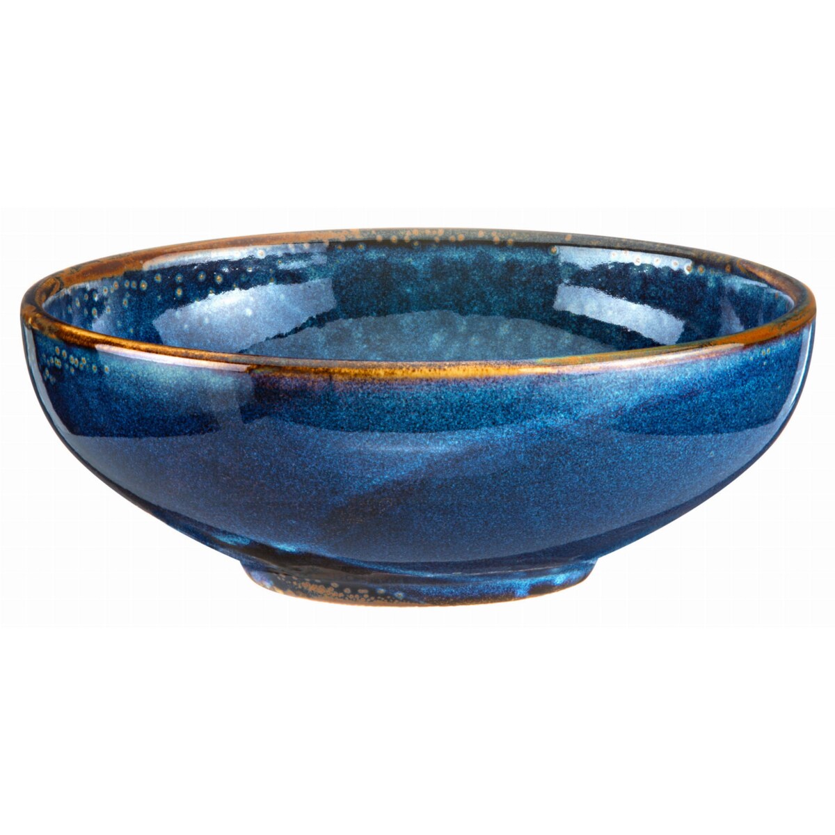 Porcelanowa Misa Deep Blue Verlo Miska Rdzawy Rant Ozdoba Dekoracja 800 ml