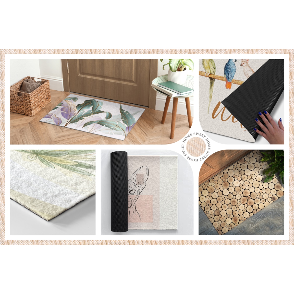 Wycieraczka do wnętrz Geometryczny Wzór 90x60 cm