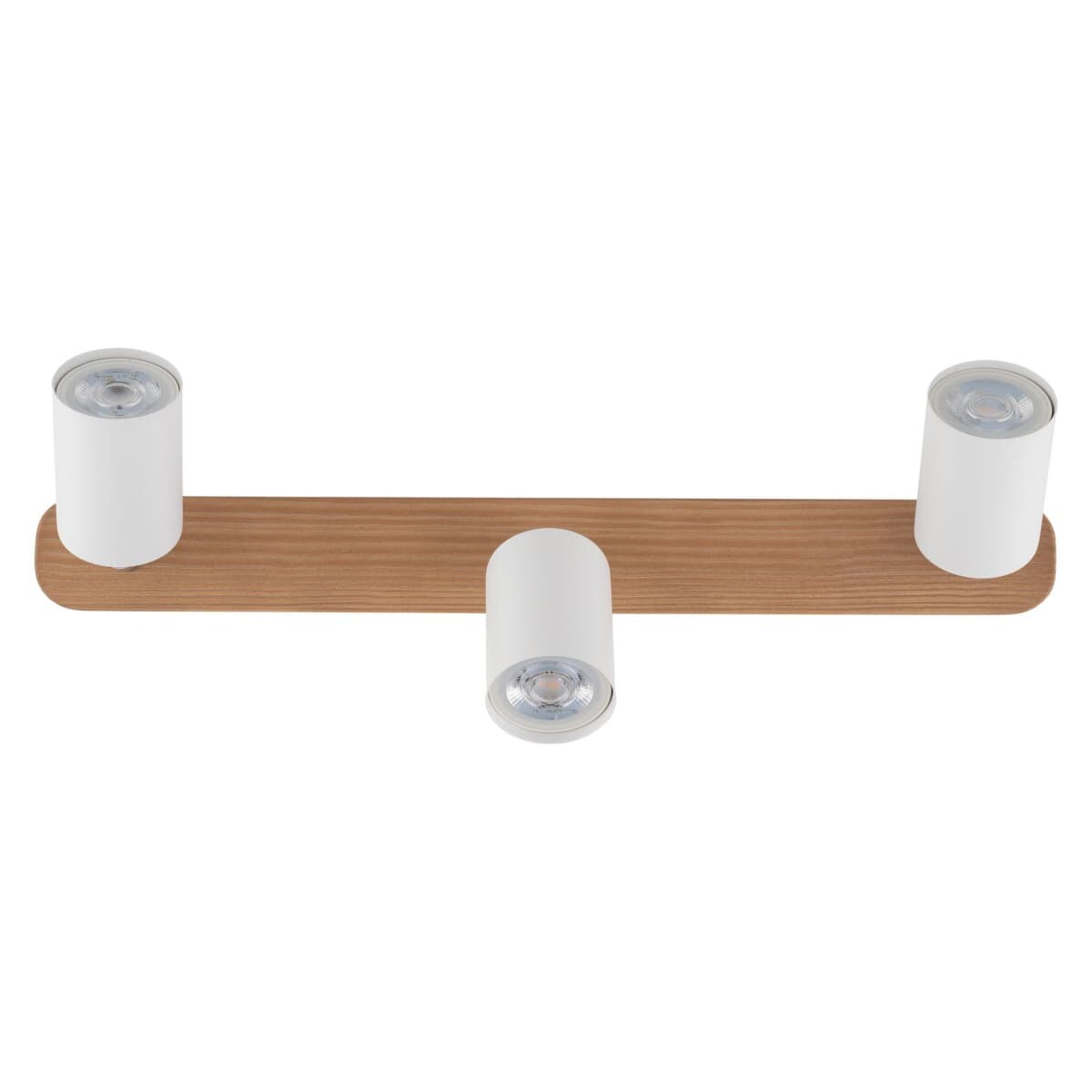 Lampa sufitowa nad stół Top Wood 3296 TK Lighting potrójna drewniana biała
