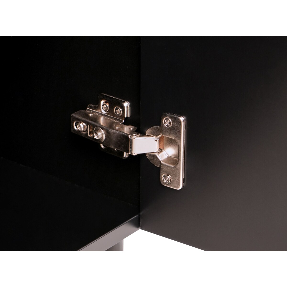 Szafka trzydrzwiowa czarny z brązowym BLYTHE