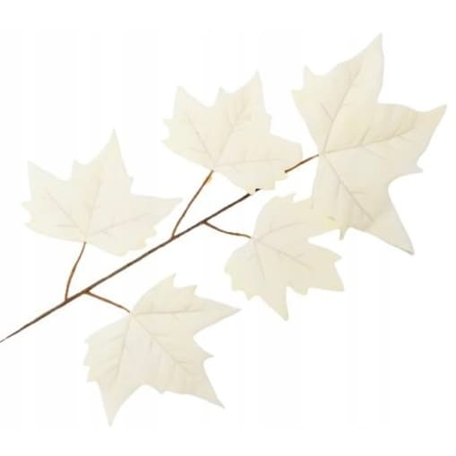 LIŚĆ PIK dodatek do bukietu stroika sztuczna KREMOWY kompozycja gałązka
