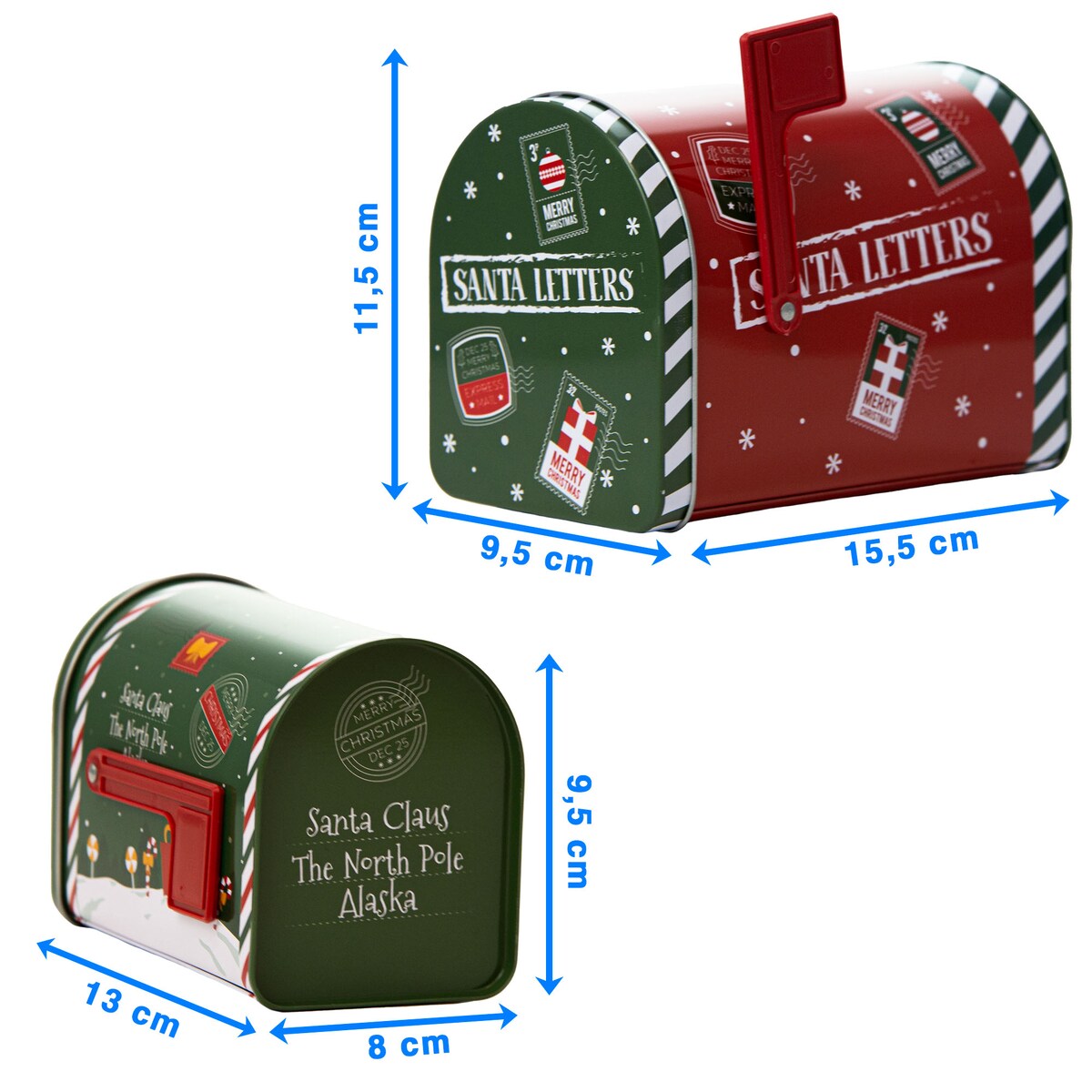 Puszka Na Pierniki Ciastka Pojemnik Świąteczna 13/15.5 Cm Cukierki Herbatę Zestaw