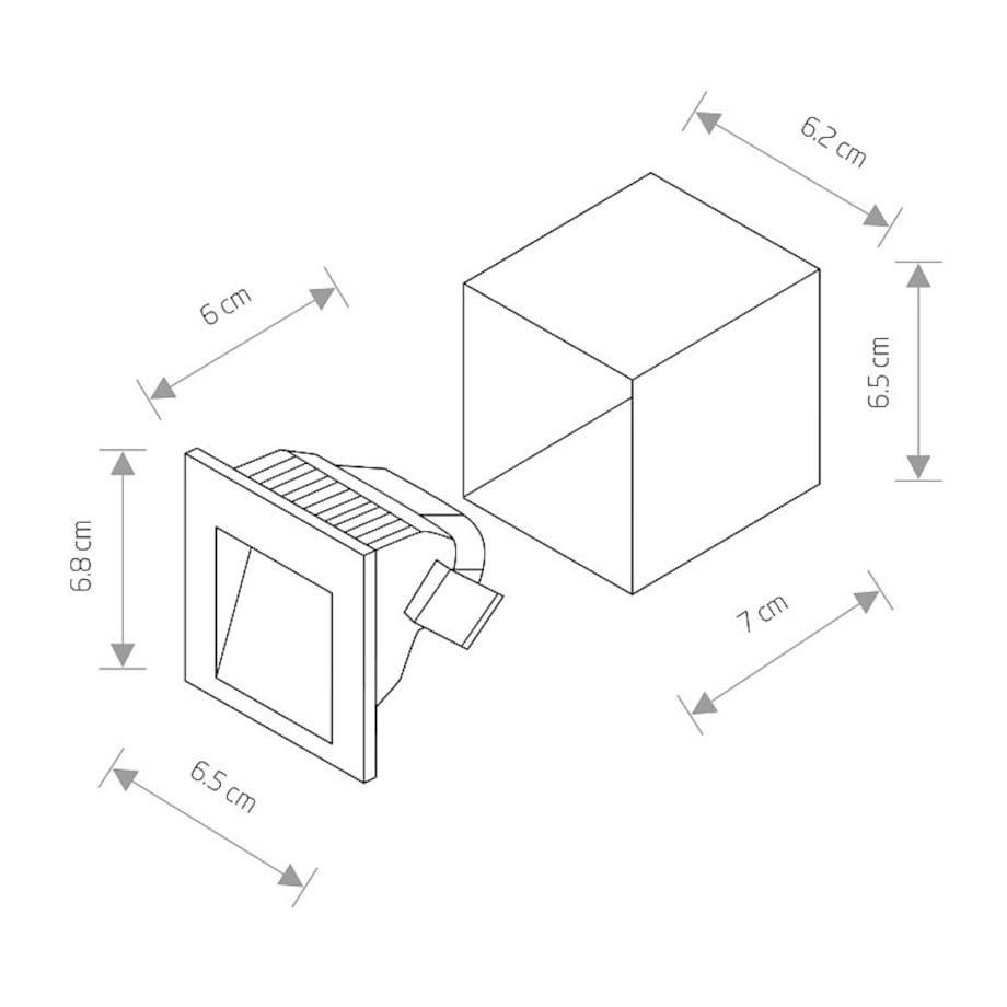 Lampa ścienna 6908 STEP LED Biały Nowodvorski