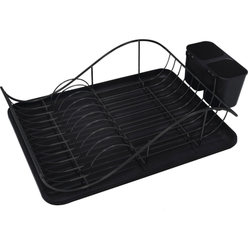 Suszarka do naczyń czarna 49x32x13cm KRISBERG