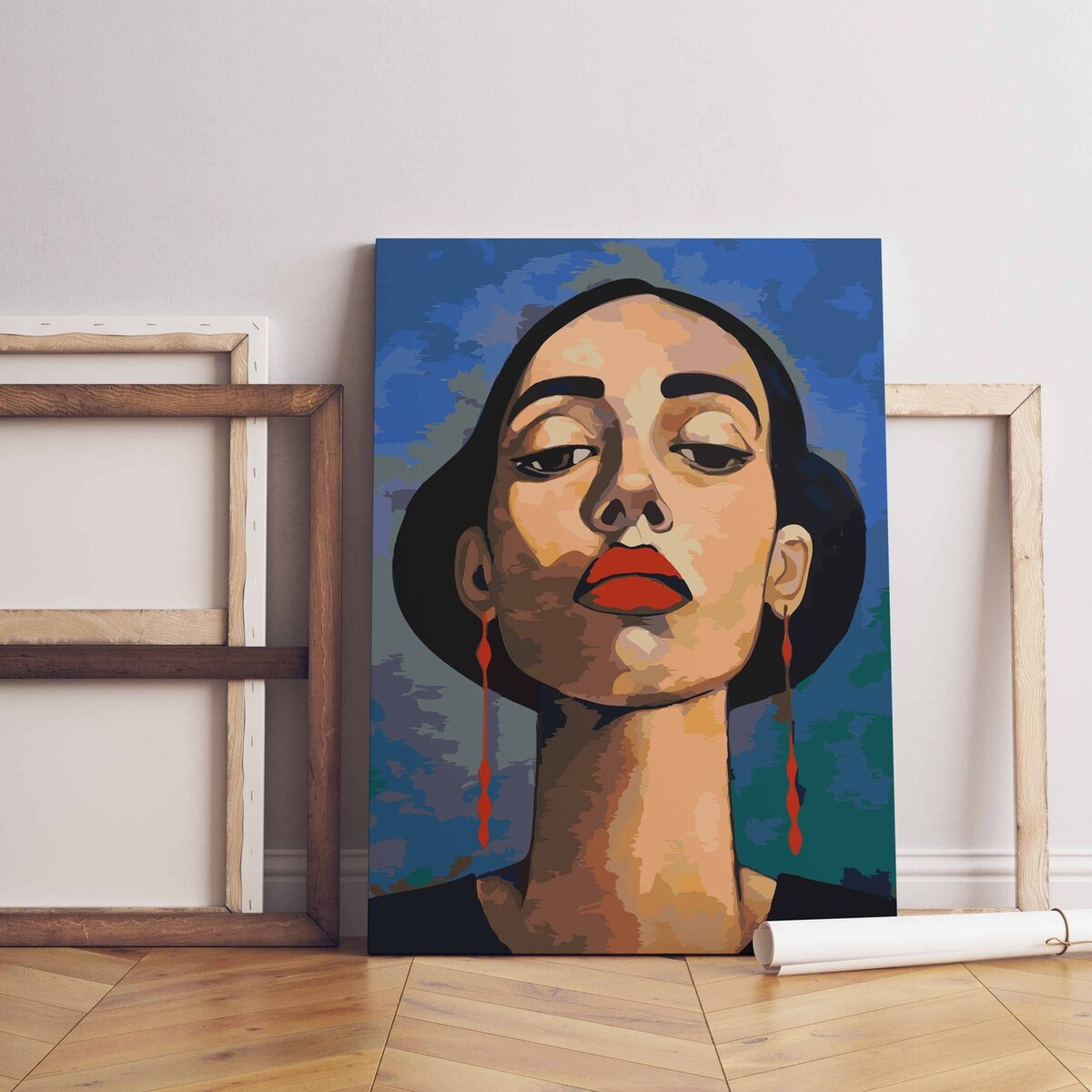 Malowanie po numerach, zestaw DIY – ELEGANCKA KOBIETA 40x50 cm- Produkt PL