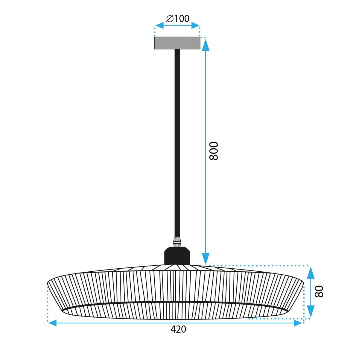 Lampa Wisząca Boho APP1407-1CP
