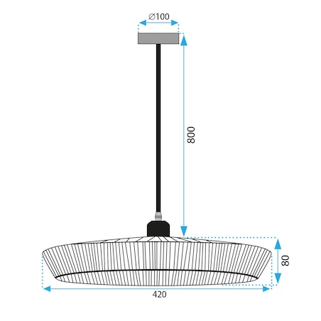 Lampa Wisząca Boho APP1407-1CP