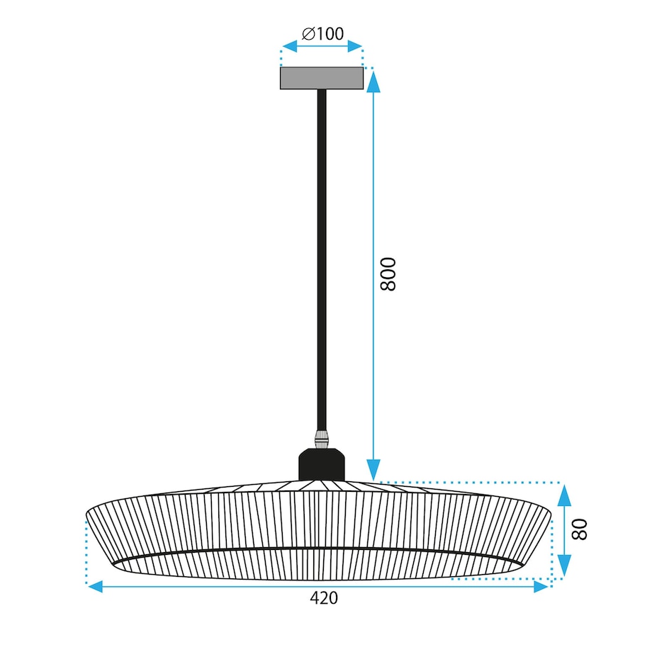 Lampa Wisząca Boho APP1407-1CP