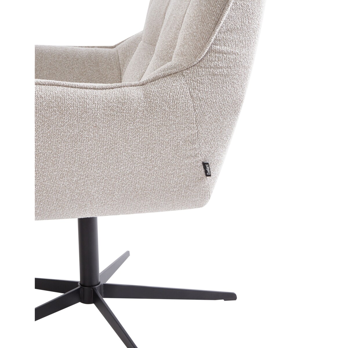 Fotel obrotowy MOLLE Z podnóżkiem Jasnobeżowy