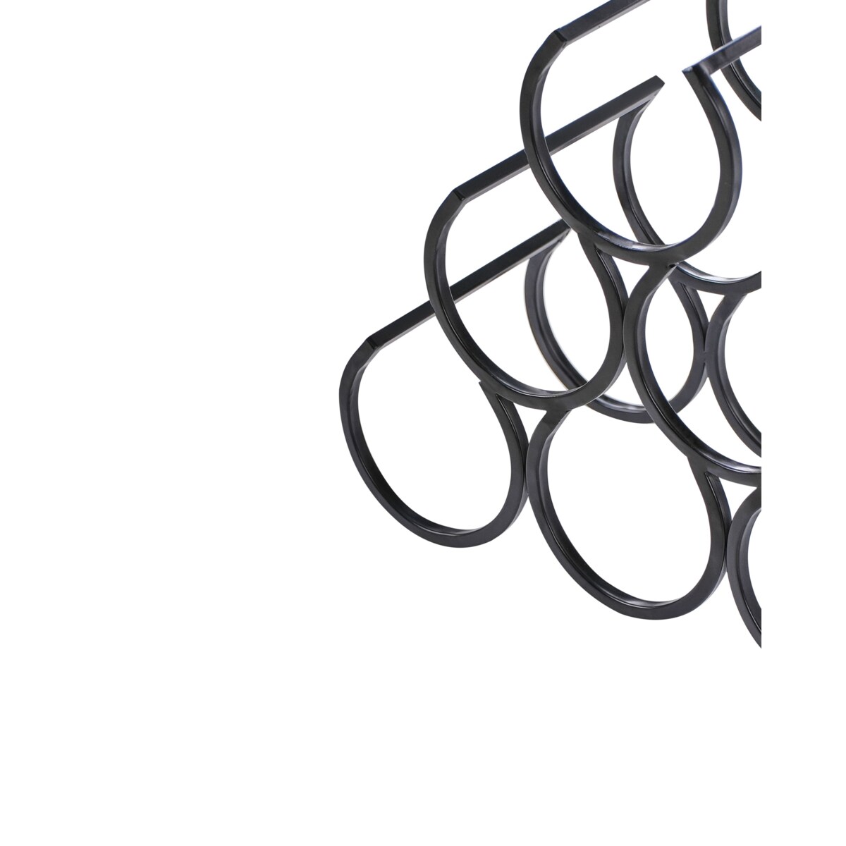 Stojak na wino LURGAN Czarny