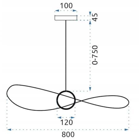 Lampa Wisząca Nowoczesna Ażurowa Led 80Cm Modern