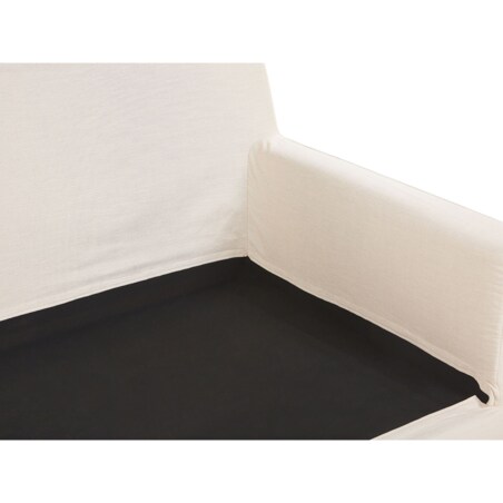 Pokrowiec na sofę 3-osobową beżowy GILJA