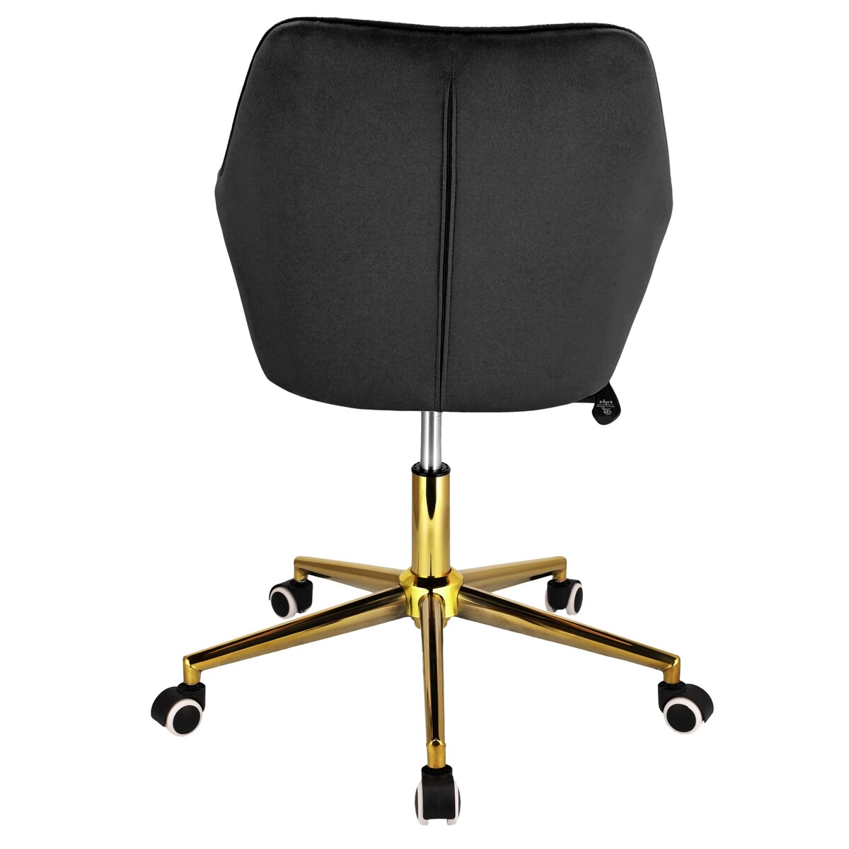 Eleganckie krzesło CORUM obrotowe biurowe do biura czarne