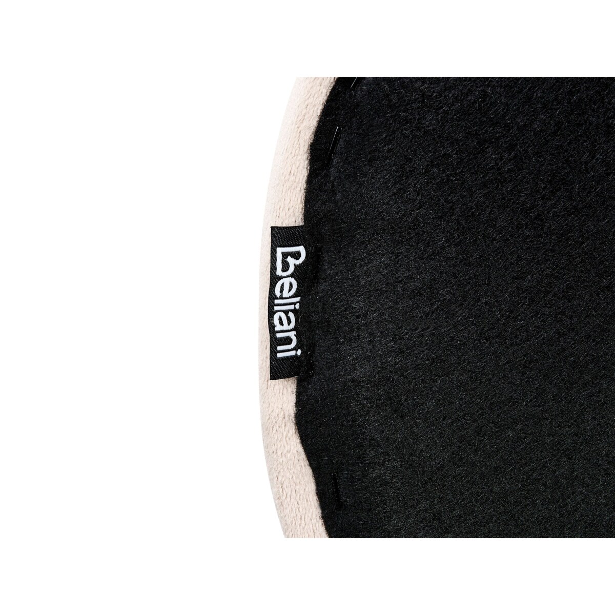 Łóżko Welur LESSAY 180 x 200 cm Jasnobeżowy