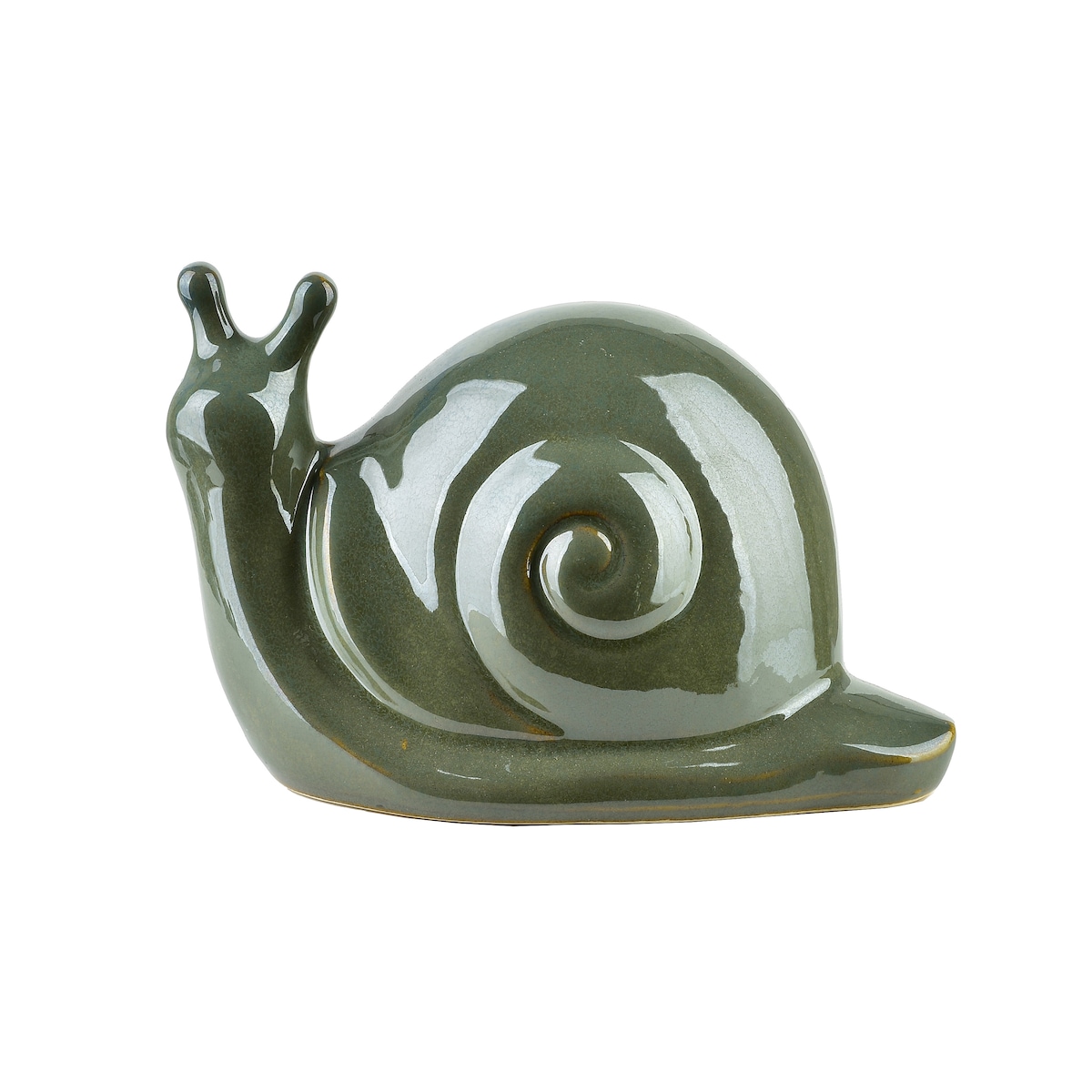 MAVE GREEN Figura ślimak ceramiczny 19x11x11cm