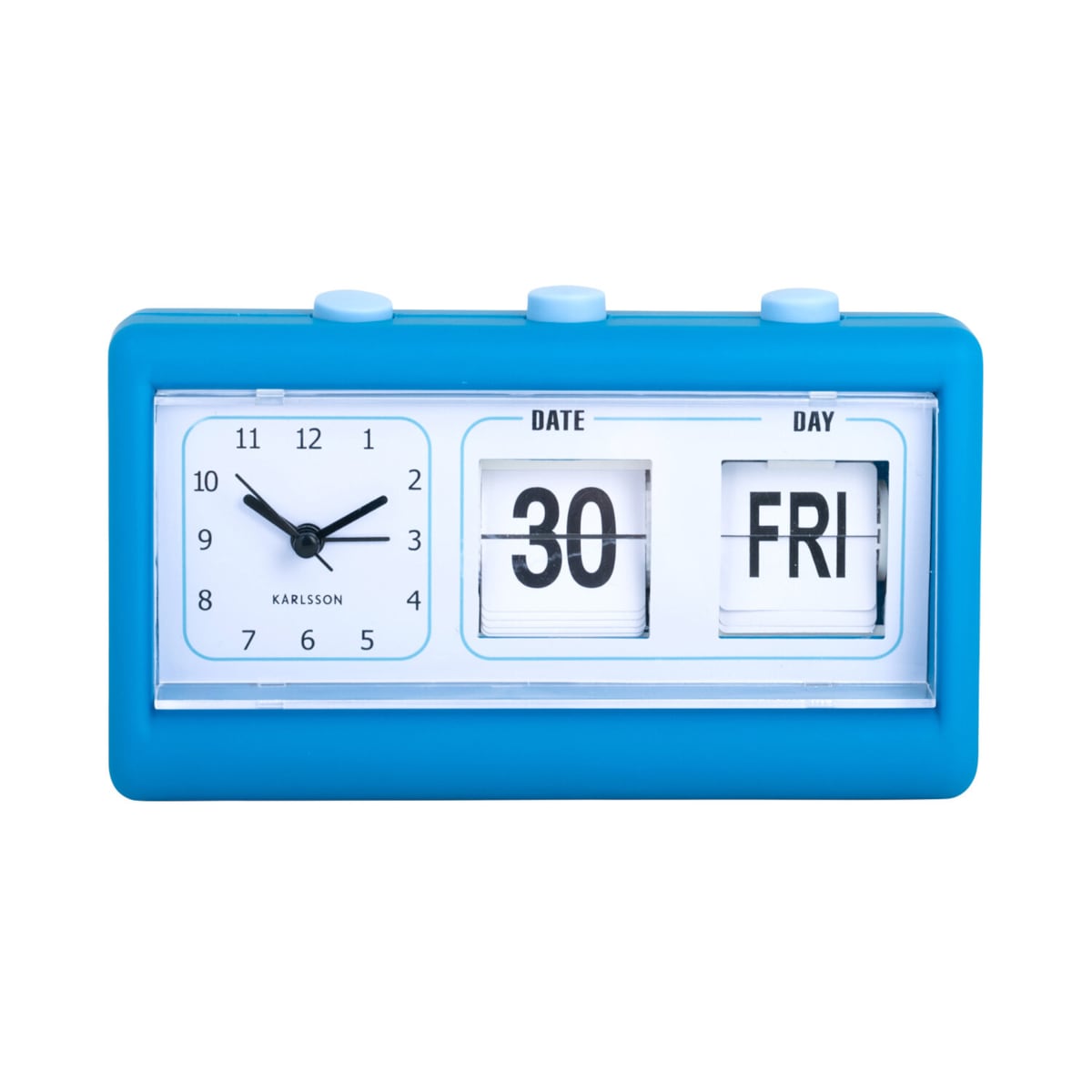 Budzik retro FLIP z datą