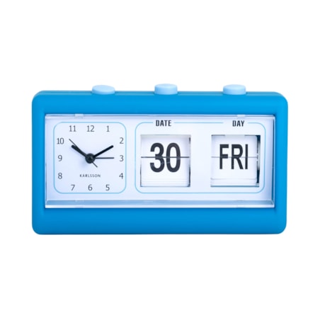 Budzik retro FLIP z datą