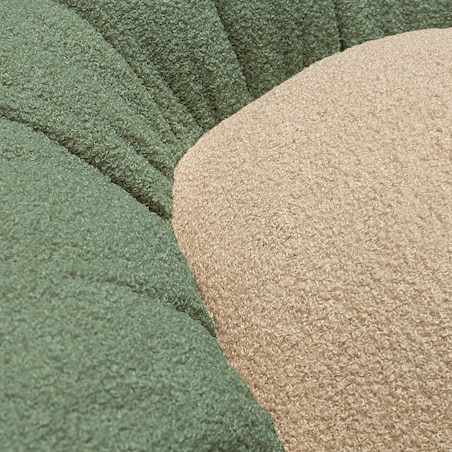Poduszka kwiatek Mia II XXL, zielony, 100 cm, Boucle