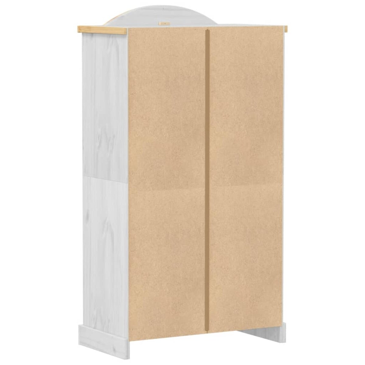 vidaXL Szafa Corona, biała, 102x52x186 cm, lite drewno sosnowe