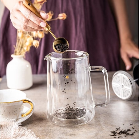 Zaparzacz do kawy herbaty 0.60L French Press różowe złoto KLAUSBERG