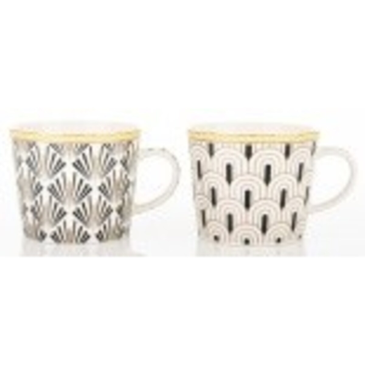 Komplet 2 filiżanek porcelanowych 220 ml ze spodeczkiem DIVERSO