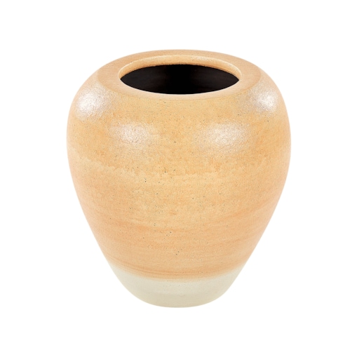 Wazon dekoracyjny z terakoty 34 cm pomarańczowy SKIONE