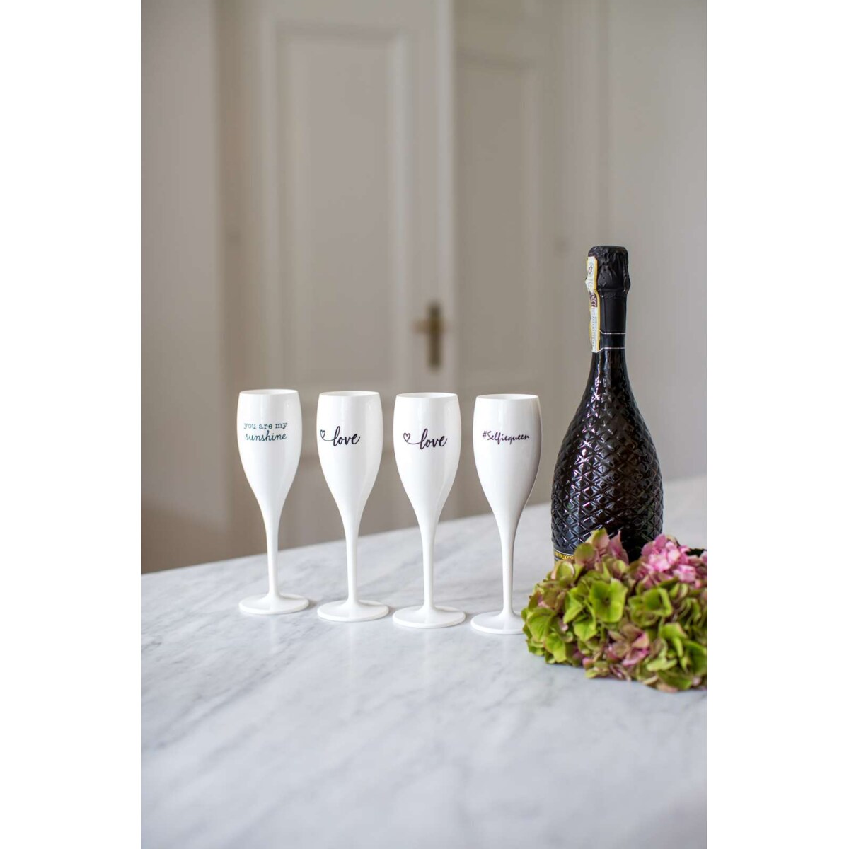 Kieliszek do szampana SUPERGLAS z nadrukiem, KOZIOL